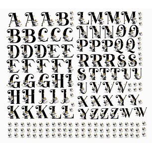 Arquivo Caneca DTF UV Alfabeto Pássaro - Caneca Básica