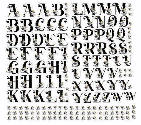 Arquivo Caneca DTF UV Alfabeto Pássaro - Caneca Básica