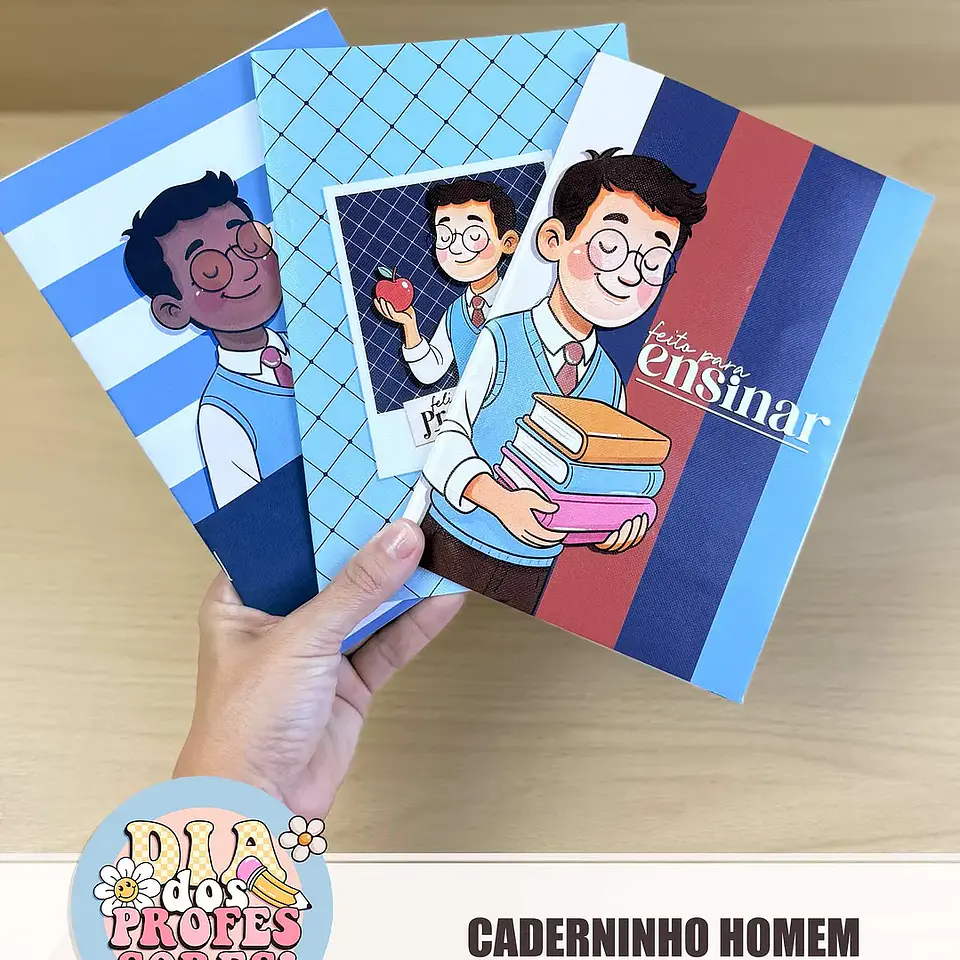 Arquivo Caderninhos Professor Homem 3