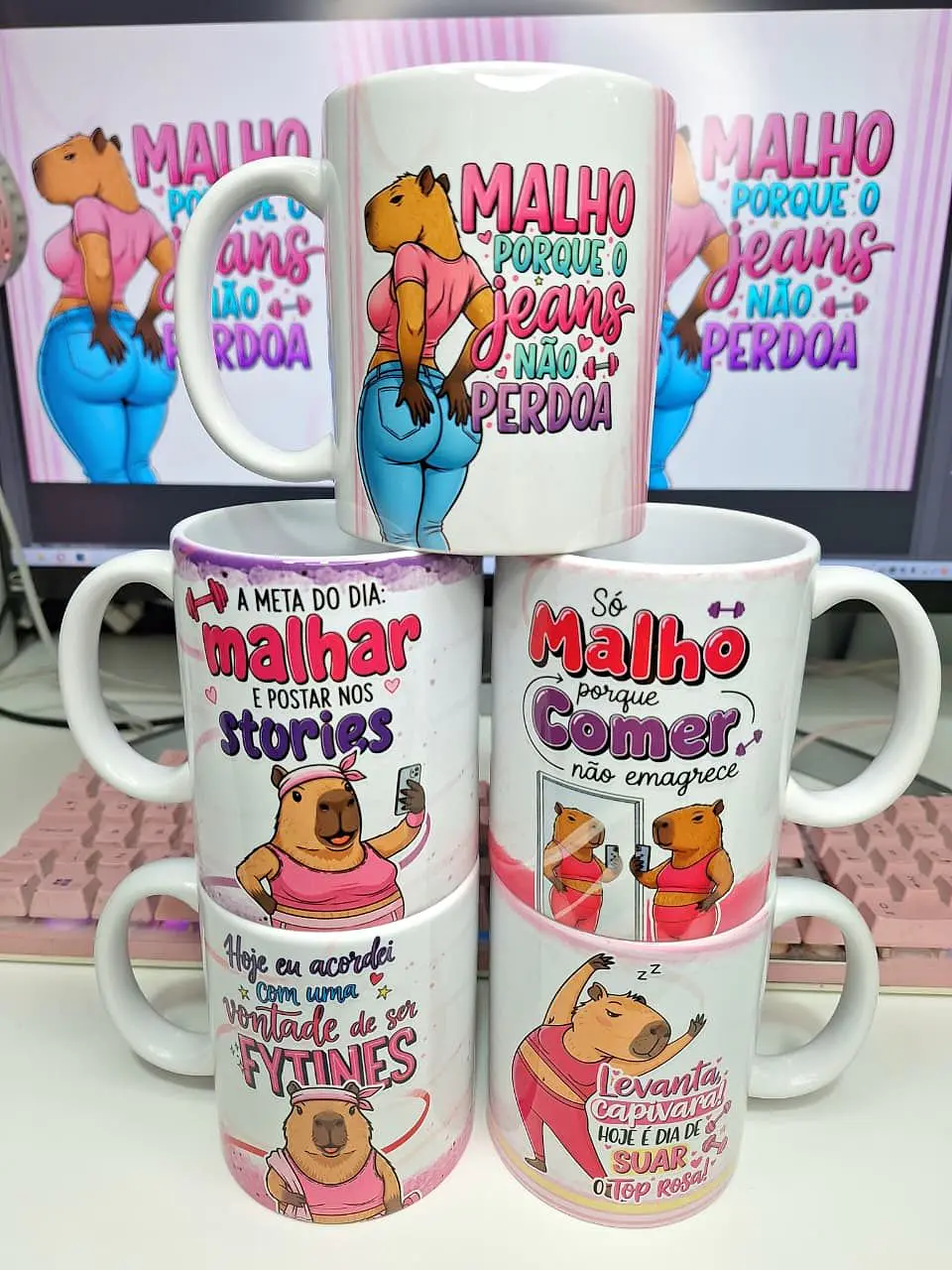 Arquivo Caneca Capivara Fitness - Canecas Criativas 1