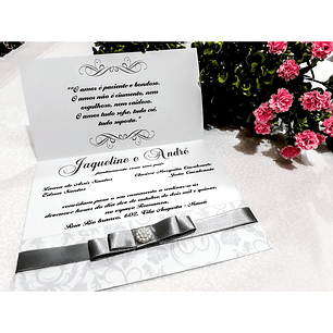 Arquivo de Corte Convite Casamento Prata