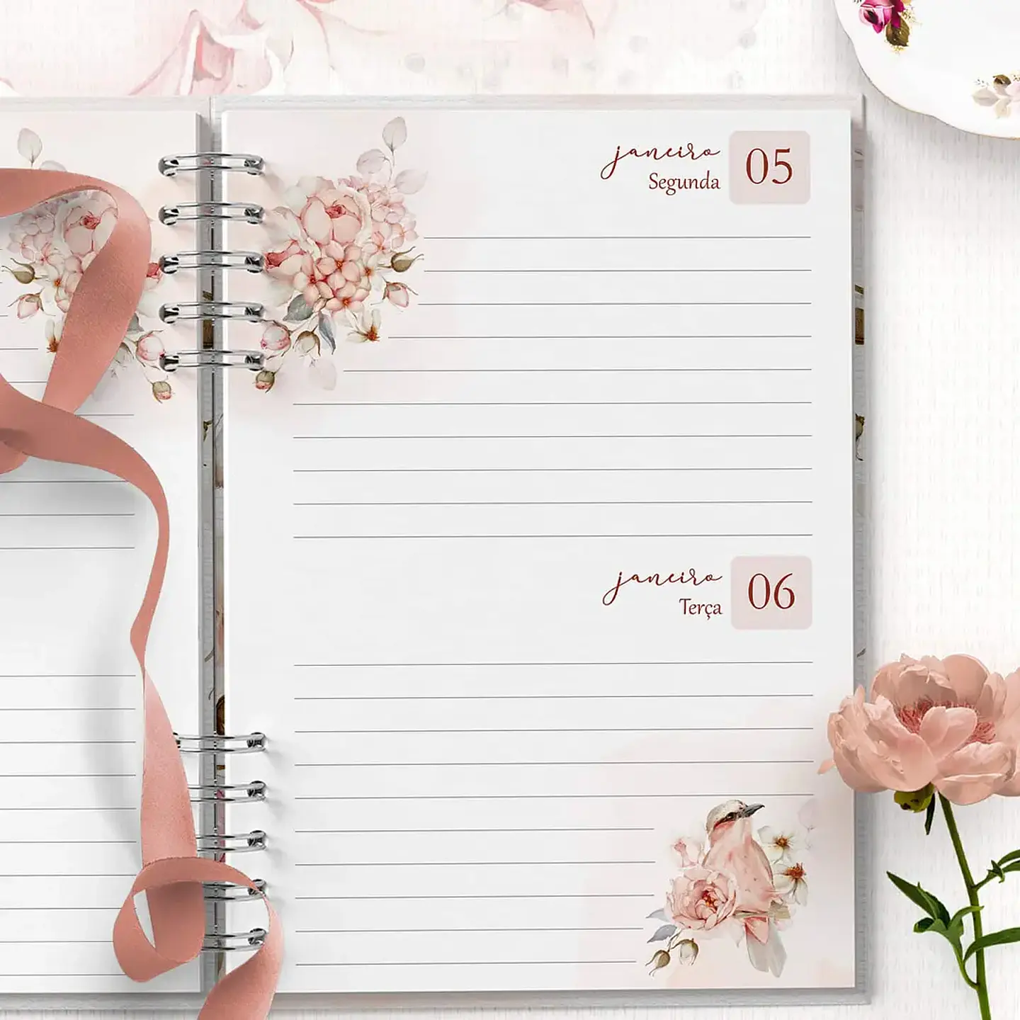 Combo Agendas 2026 e Perm Floral Refúgio - Bicho Papel 3