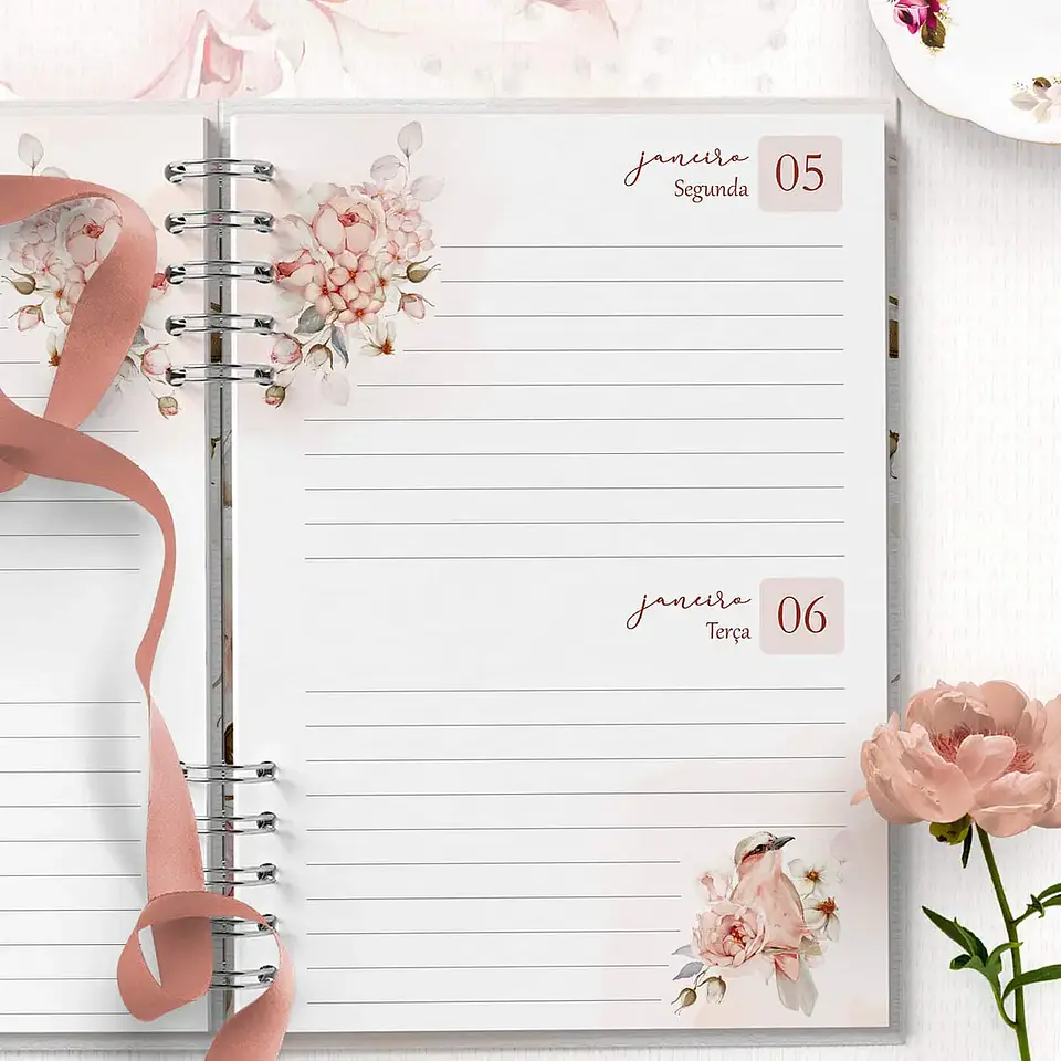 Combo Agendas 2026 e Perm Floral Refúgio - Bicho Papel 3