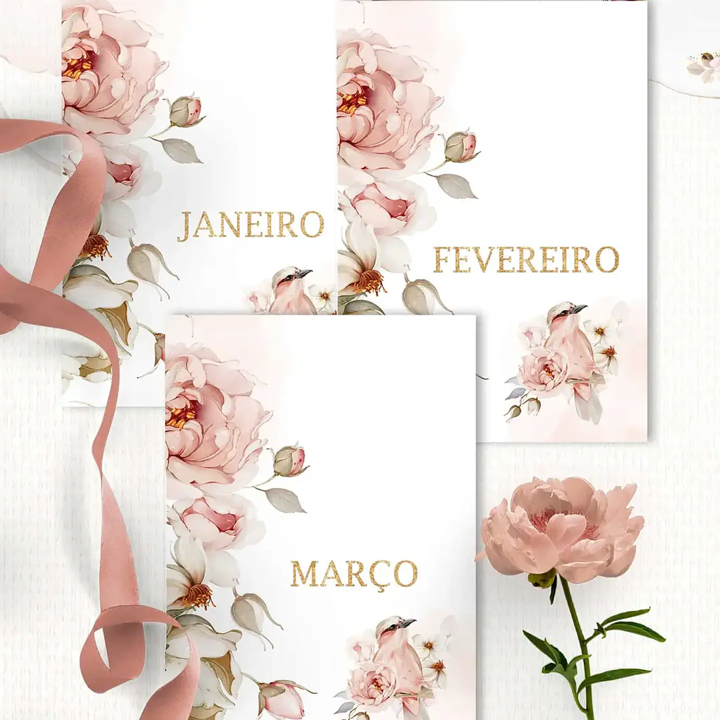 Combo Agendas 2026 e Perm Floral Refúgio - Bicho Papel 8