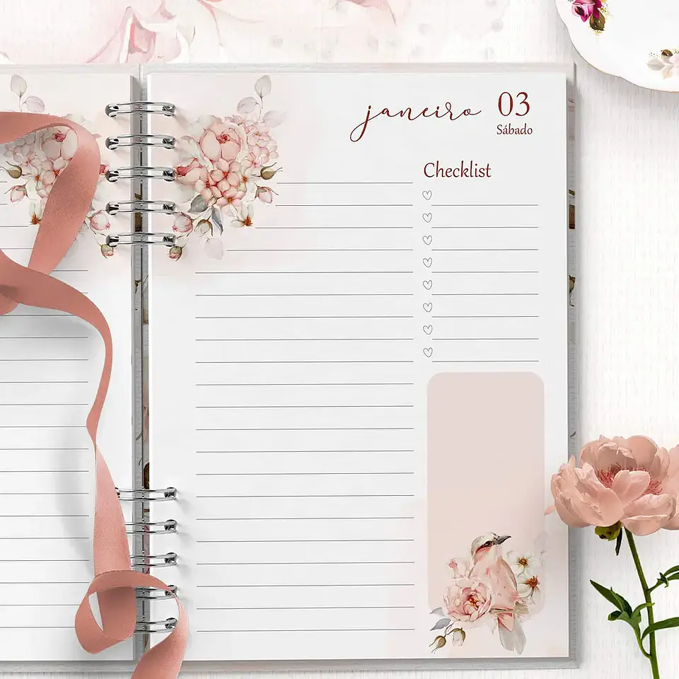 Combo Agendas 2026 e Perm Floral Refúgio - Bicho Papel 9