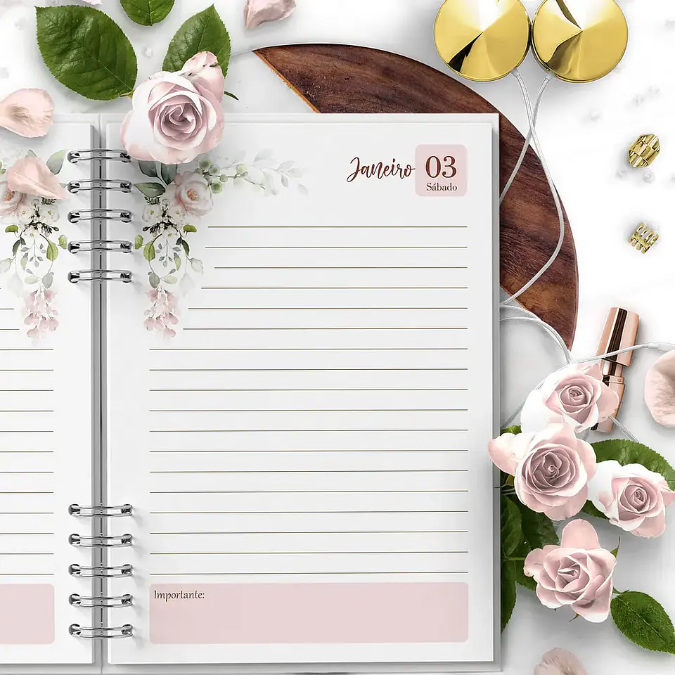 Arquivo Combo Agendas 2026 e Per Floral Rosa - Bicho papel 3