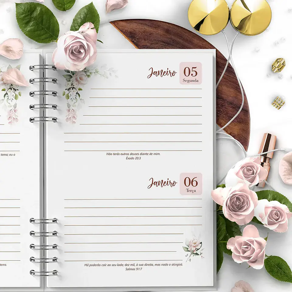 Arquivo Combo Agendas 2026 e Per Floral Rosa - Bicho papel 5