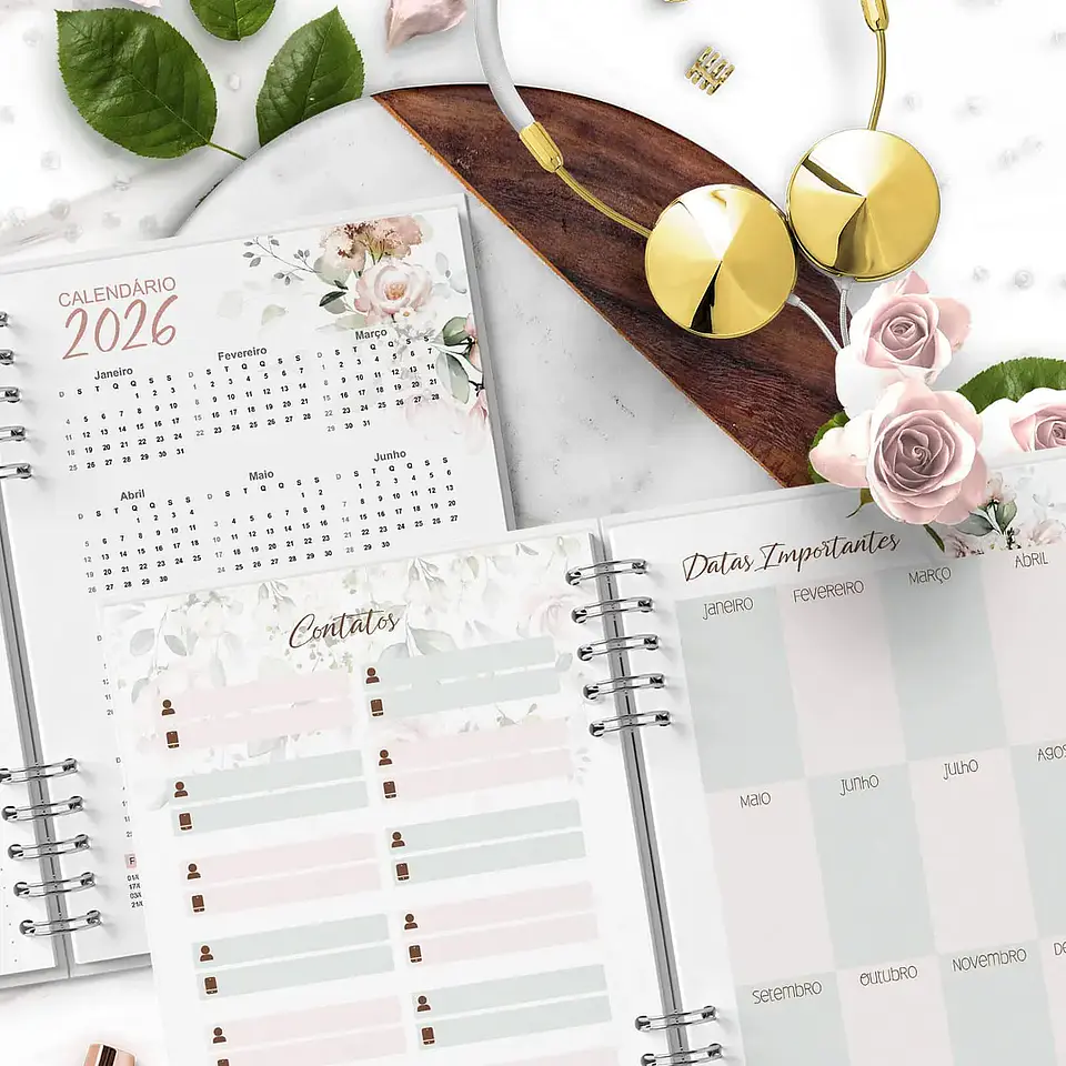Arquivo Combo Agendas 2026 e Per Floral Rosa - Bicho papel 8