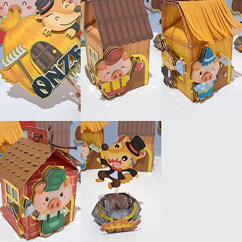 Arquivo de Corte Os 3 Porquinhos - Descomplica