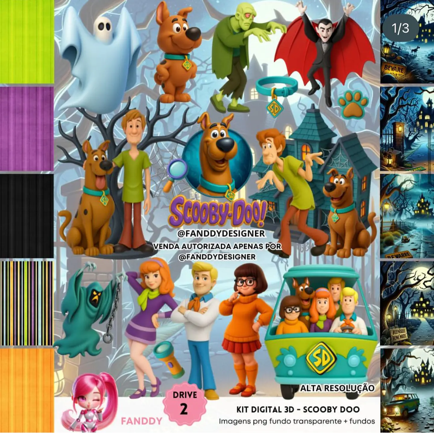 Kit Digital Scooby-Doo 3D 1
