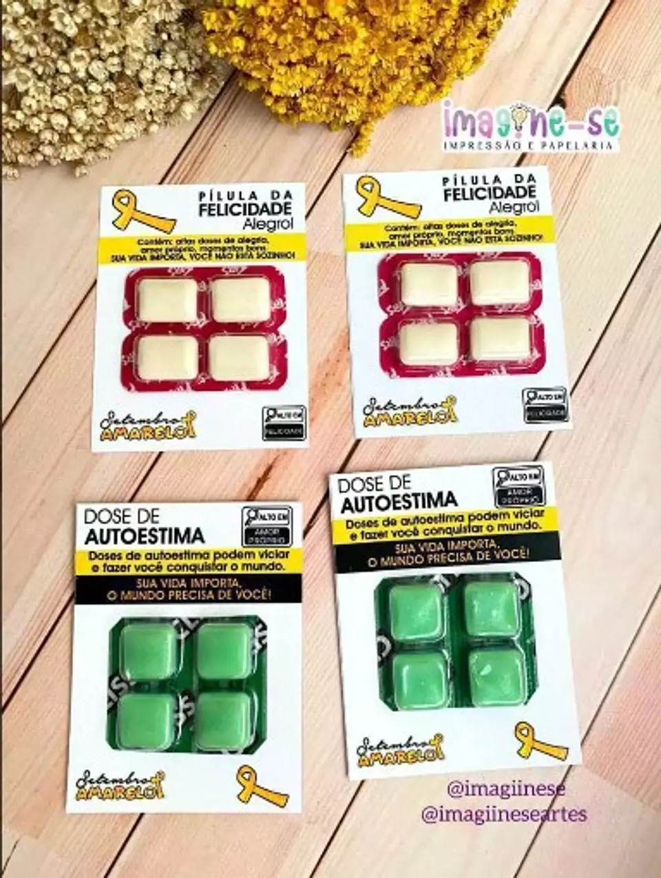 Arquivo Setembro Amarelo Card Chicletes - Imagine-se 1