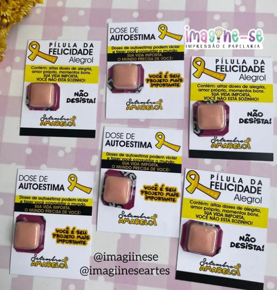 Arquivo Setembro Amarelo Card Chiclete Pílula - Imagine-se 1