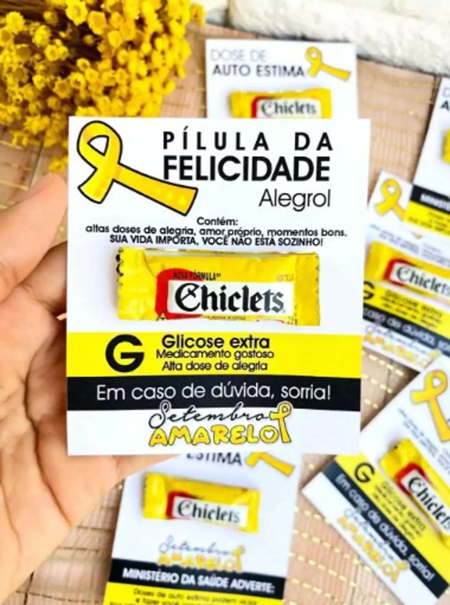 Arquivo Setembro Amarelo Card Chicletes - Imagine-se 1