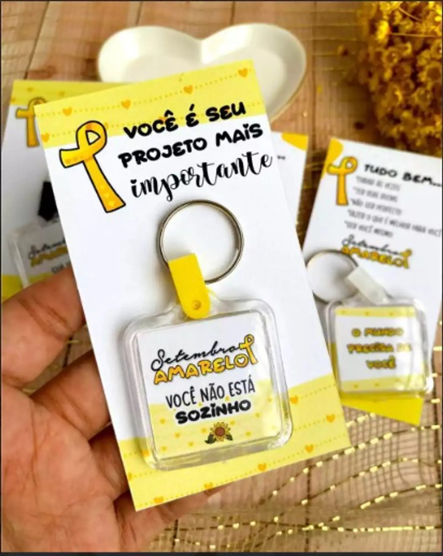 Arquivo Setembro Amarelo Card Chaveiro - Imagine-se 1