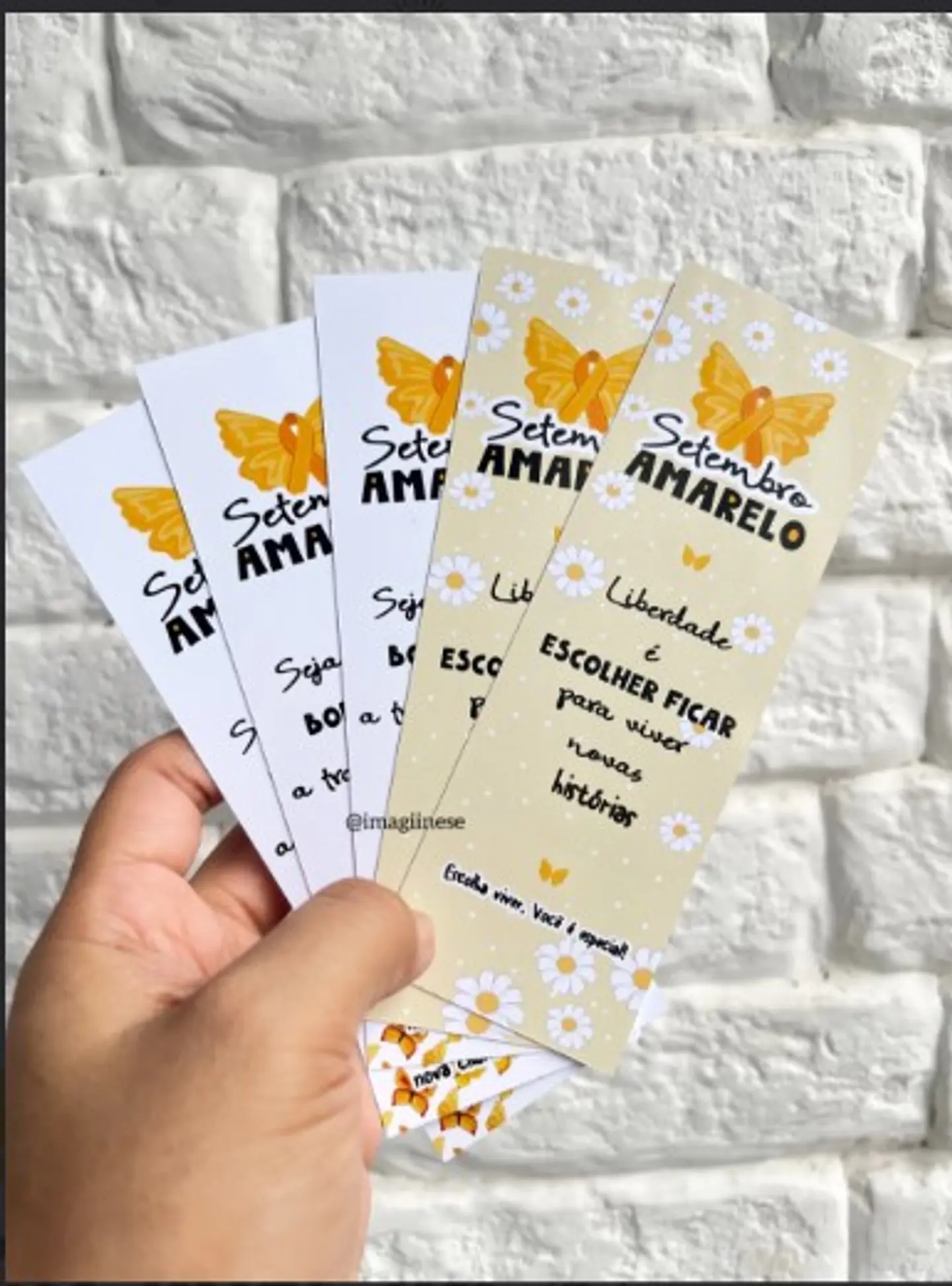 Arquivo Setembro Amarelo Marcador de Página - Imagine-se 1