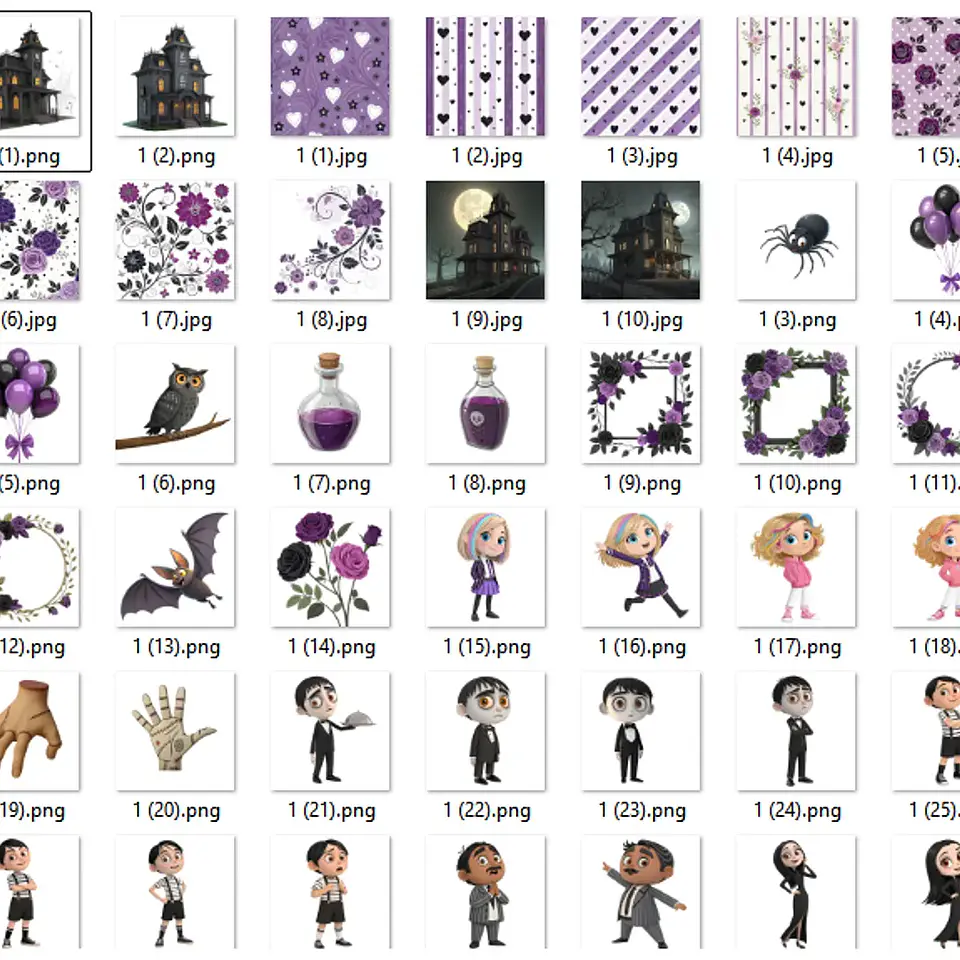 Kit Digital Wandinha Addams - Que Fofura 2