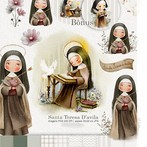 Kit Digital Santa Teresa Dávila - Carinas