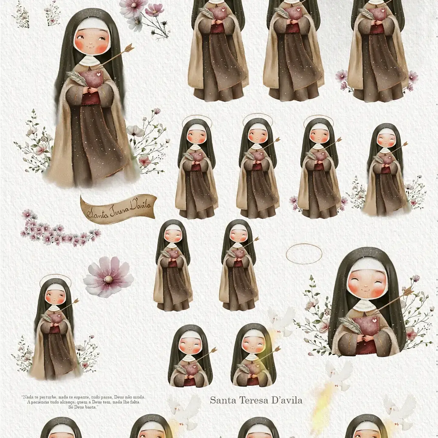 Kit Digital Santa Teresa Dávila - Carinas 2