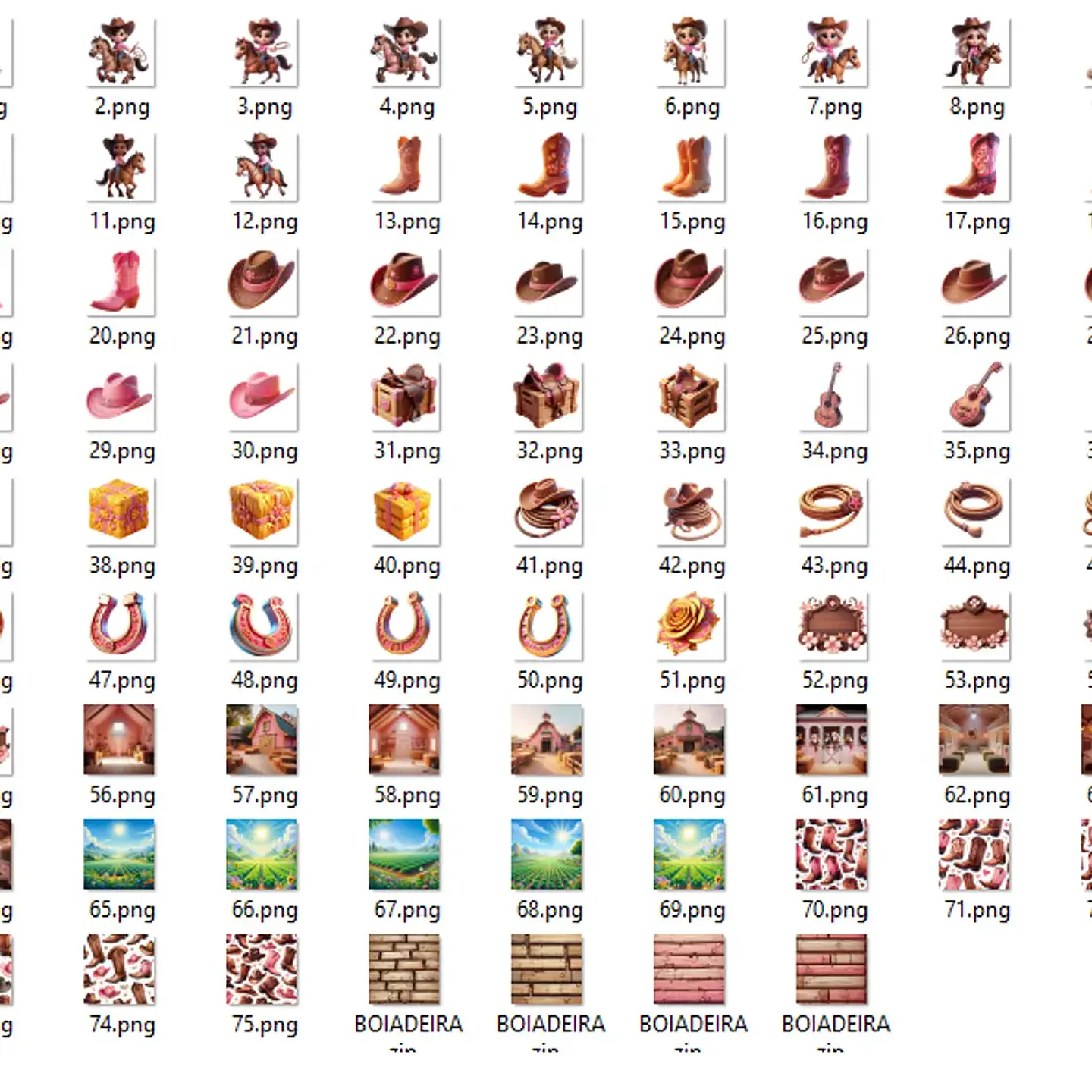 Kit Digital Boiadeira Cartoon - Eternize 2