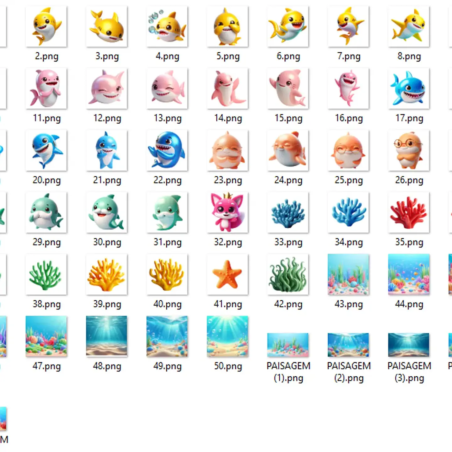 Kit Digital Inspiração Baby Shark 3D - Eternize 2