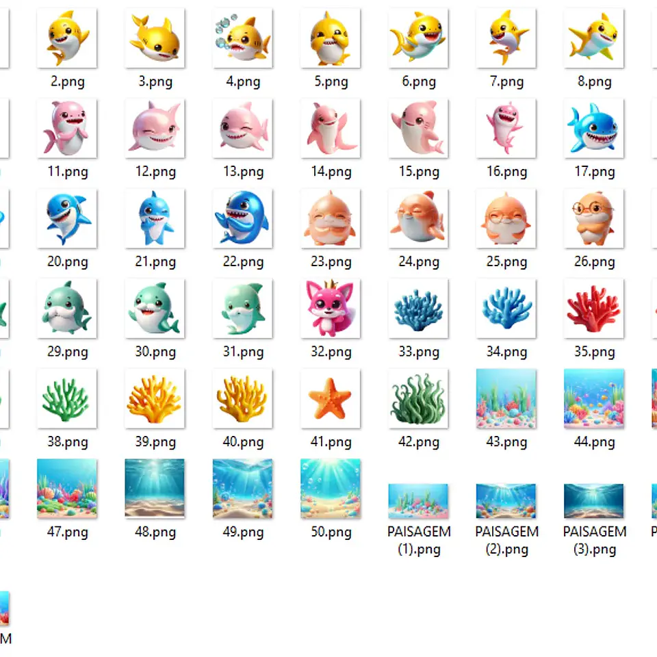 Kit Digital Inspiração Baby Shark 3D - Eternize 2