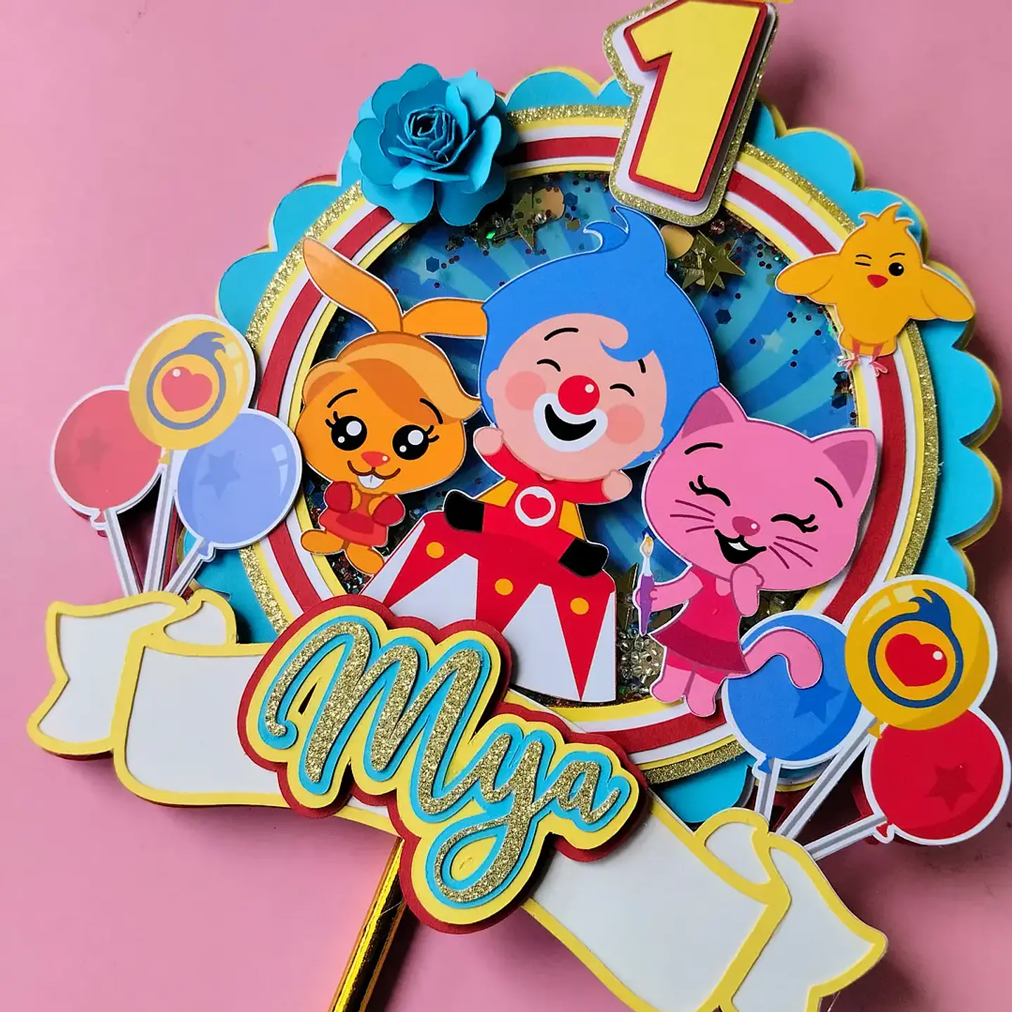 Arquivo topo de bolo palhaço plim plim 1