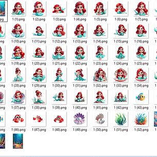 Kit Digital A Pequena Sereia Baby Ariel - MK