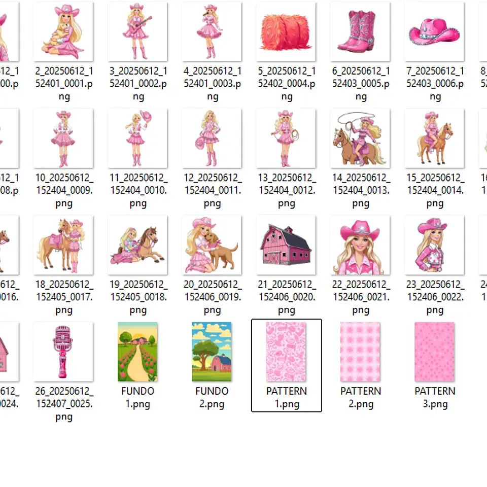 Kit Digital Barbie Boiadeira - MK 2