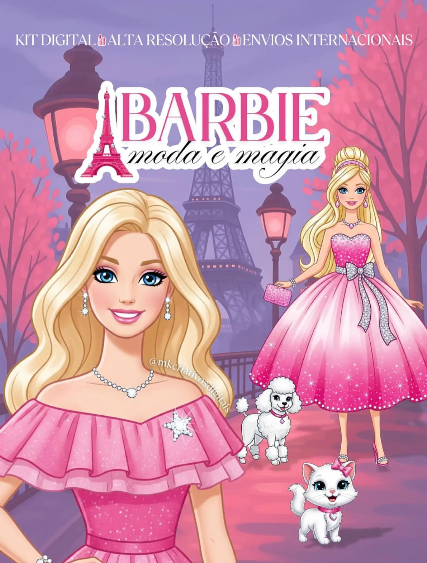 Kit Digital Barbie Moda e Magia - MK 1