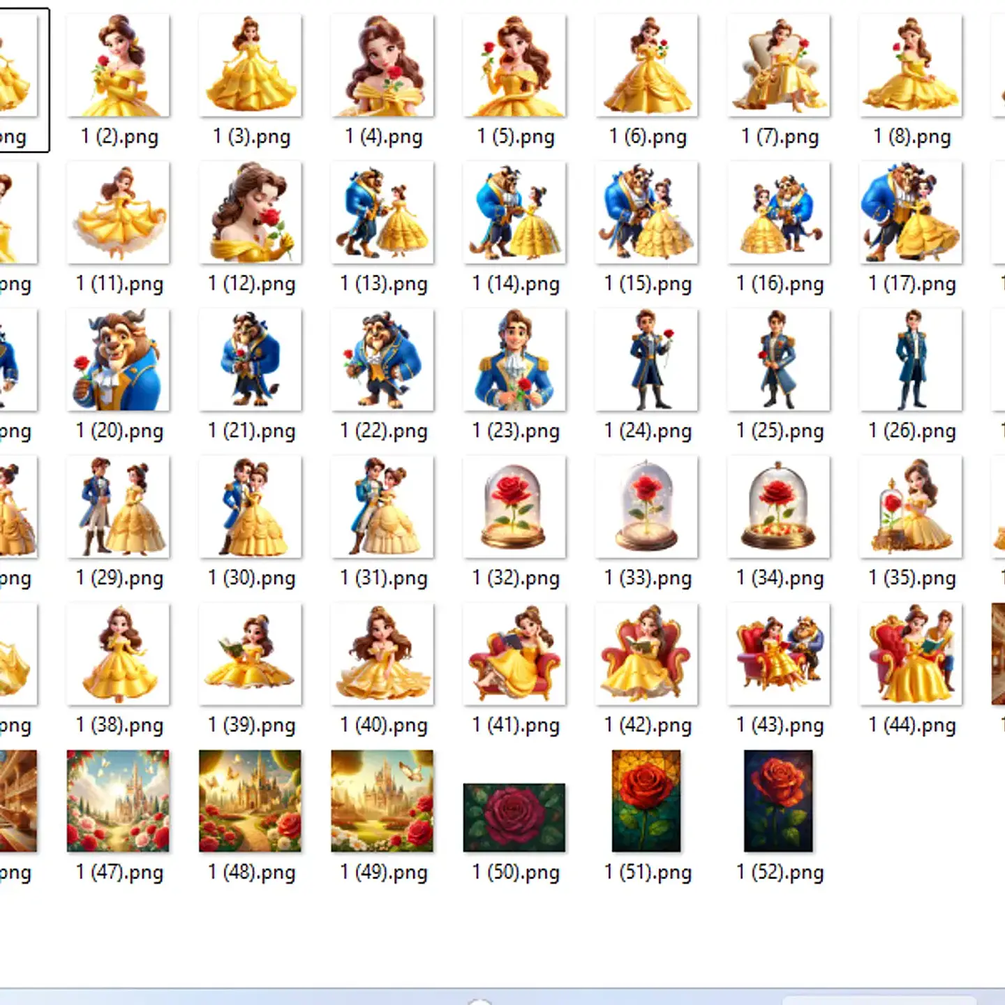 Kit Digital Bela e a Fera 3D - MK 2