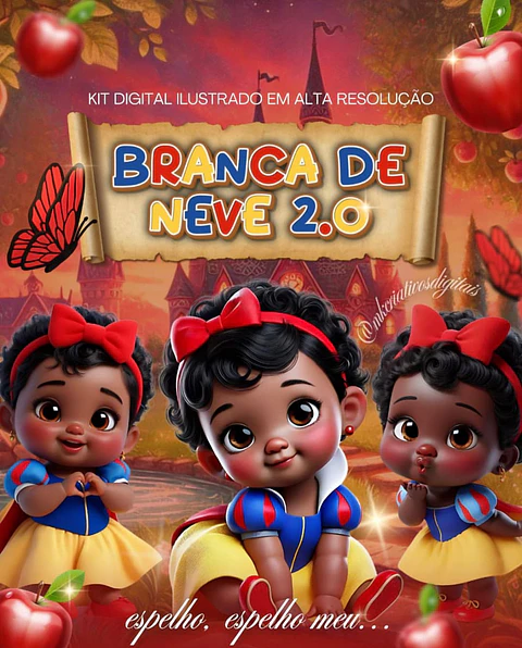 Kit Digital Branca de Neve Baby 2 - MK