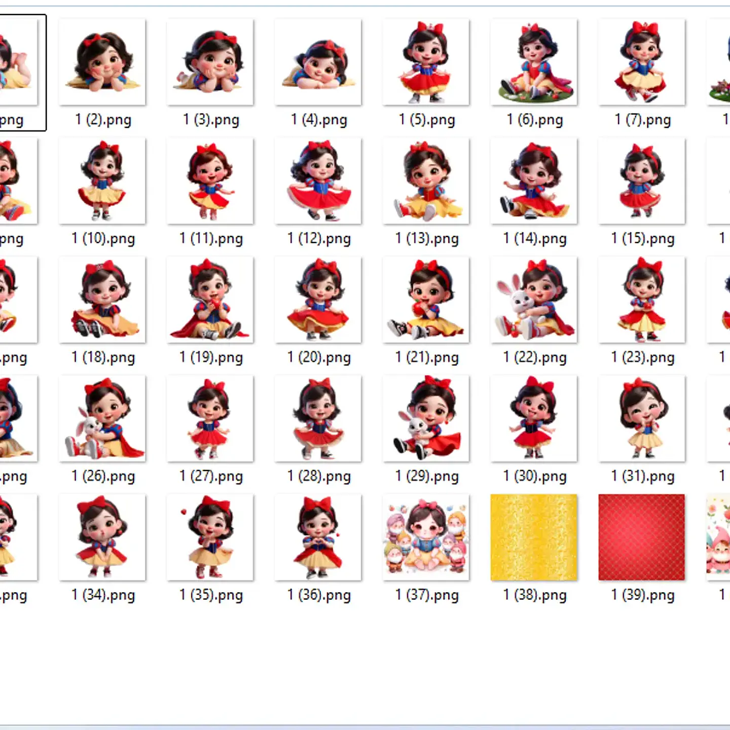 Kit Digital Branca de Neve Baby 2 - MK 2