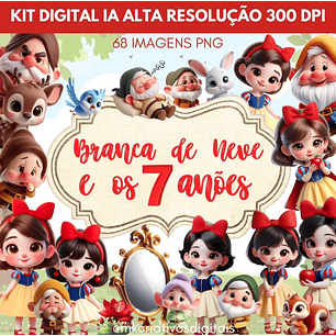 Kit Digital Branca de Neve e os 7 Anões - MK