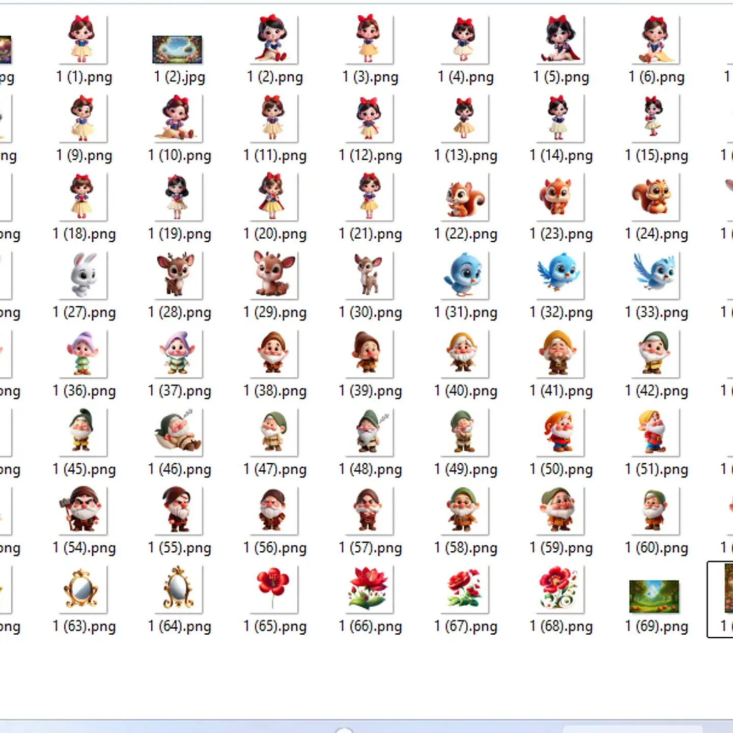 Kit Digital Branca de Neve e os 7 Anões - MK 2