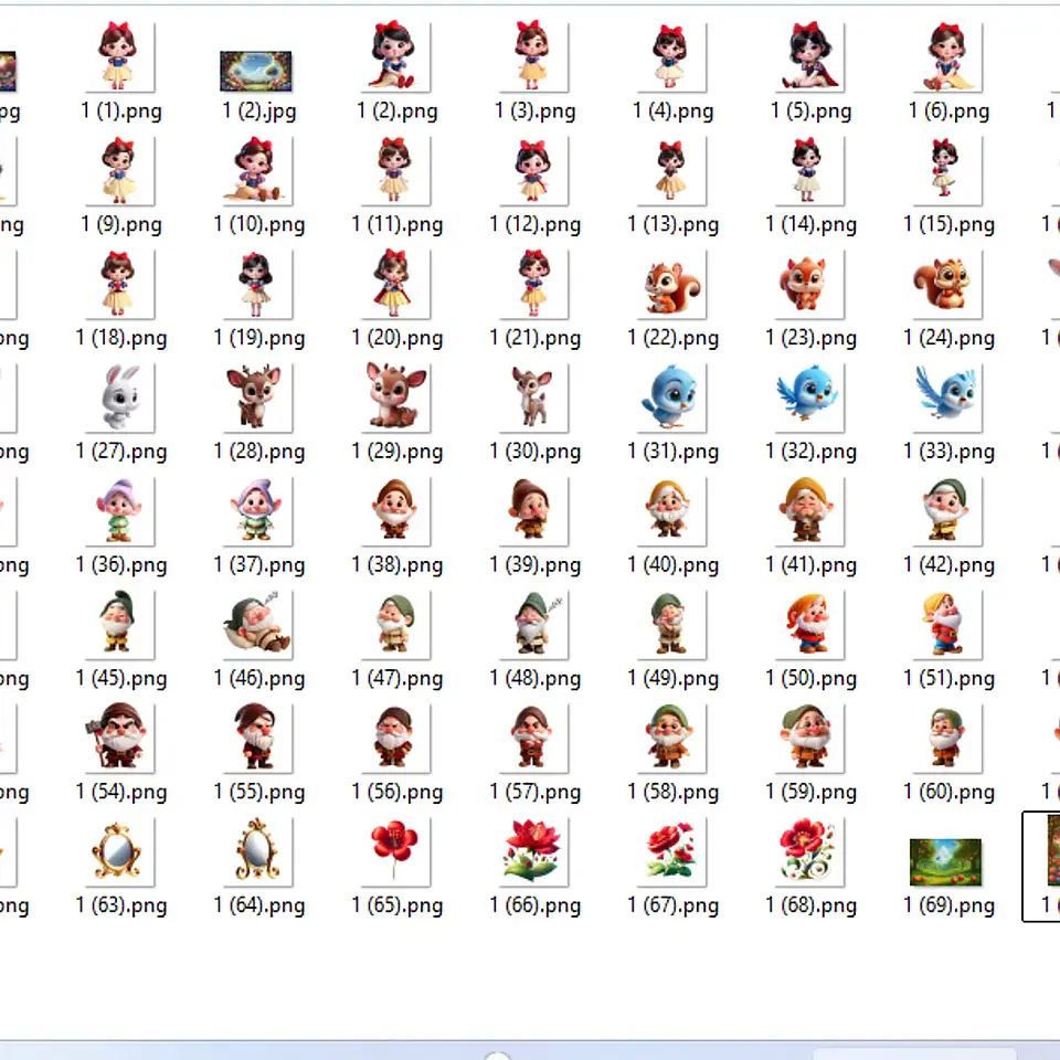 Kit Digital Branca de Neve e os 7 Anões - MK 2