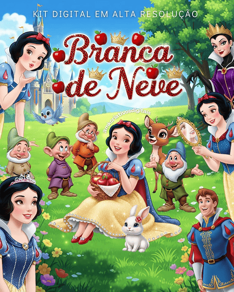 Kit Digital Branca de Neve Luxo - MK