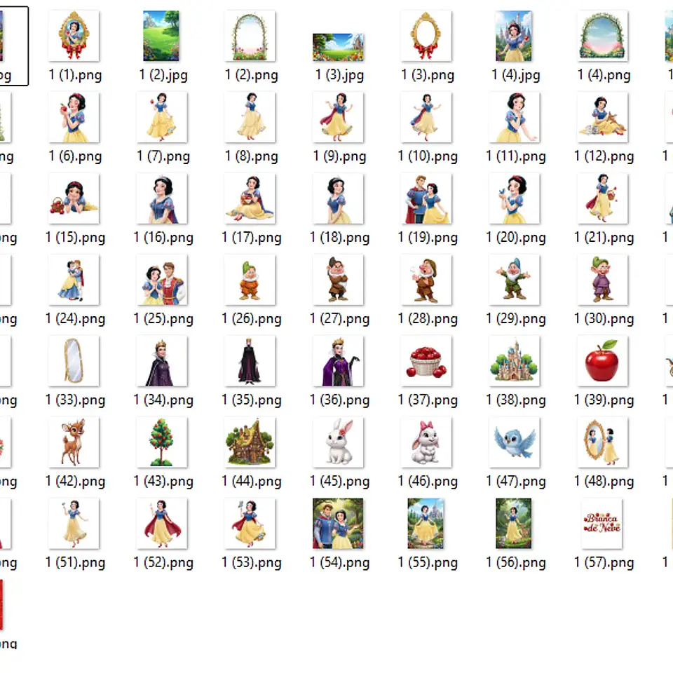 Kit Digital Branca de Neve Luxo - MK 2