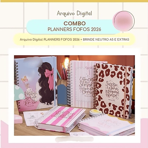 Arquivo Combo Planners Fofos 2026 - G19