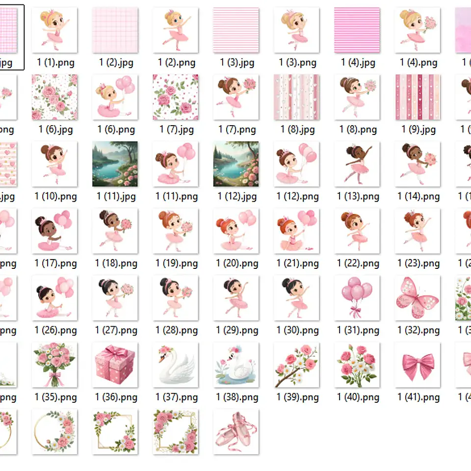 Kit Digital Lago dos Cisnes - Que Fofura 2