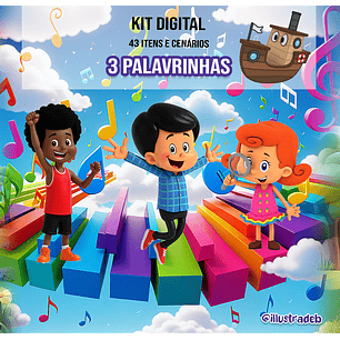 Kit Digital 3 Palavrinhas - Ilustradeb