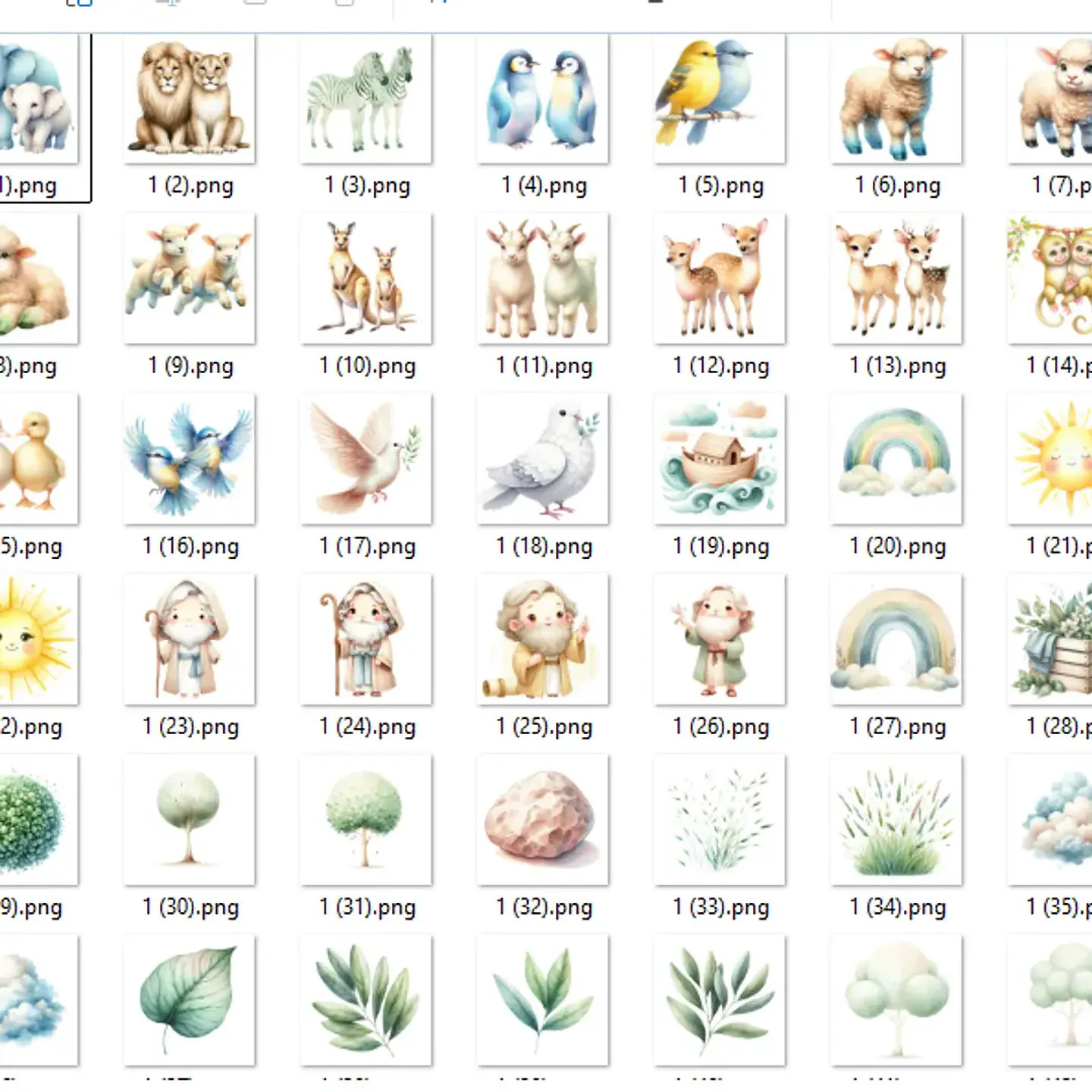 Kit Digital Arca de Noé Verde - Ilustradeb 2