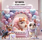 Kit Digital Cachorrinhos Candy - Ilustradeb - Thumbnail 1