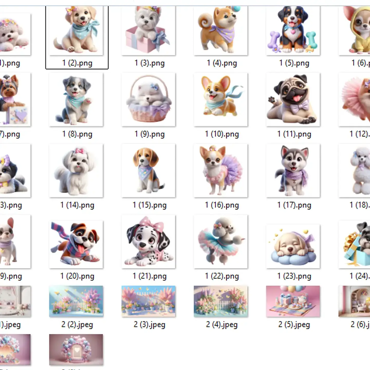 Kit Digital Cachorrinhos Candy - Ilustradeb 2