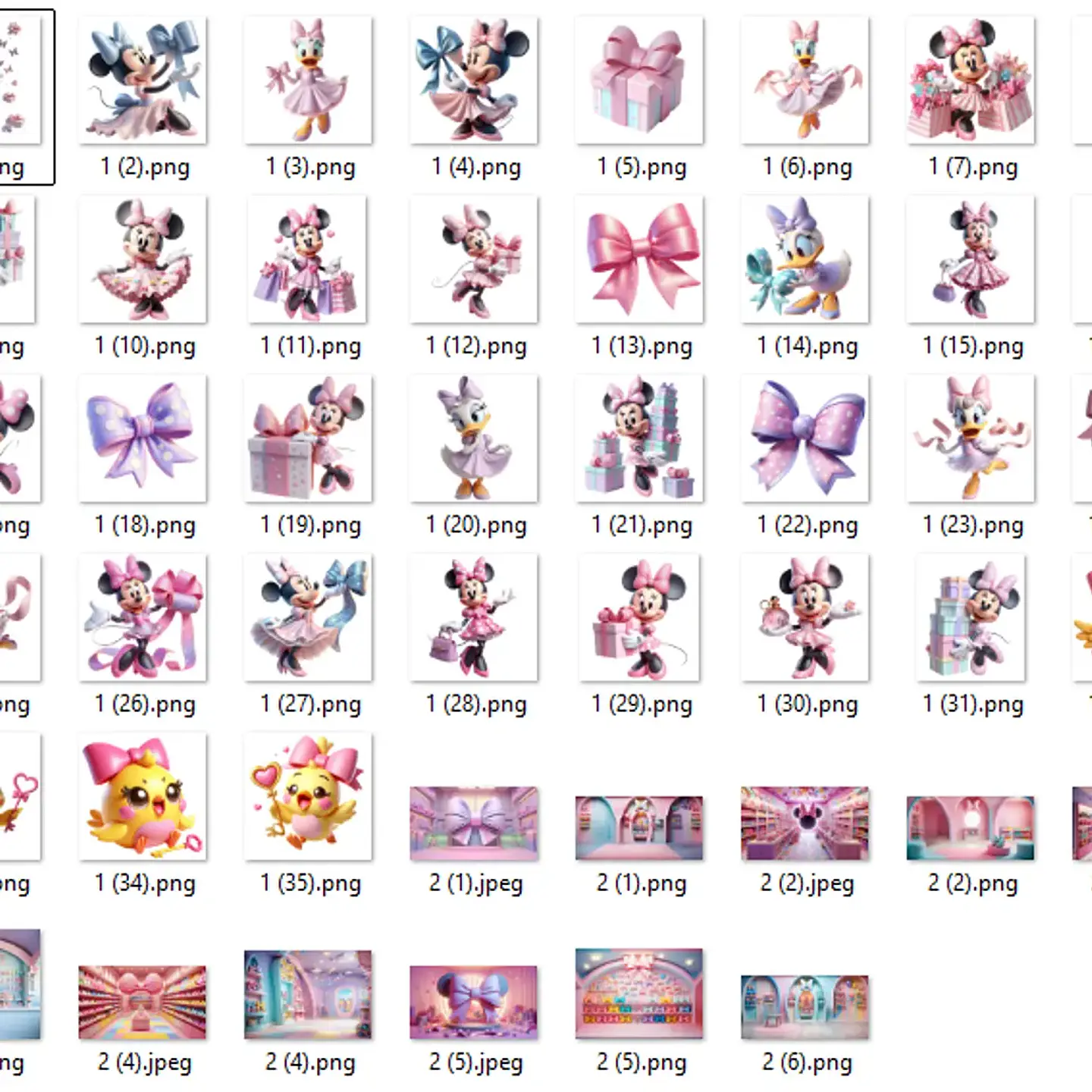 Kit Digital Minnie Loja de Laços Rosa - Ilustradeb 2