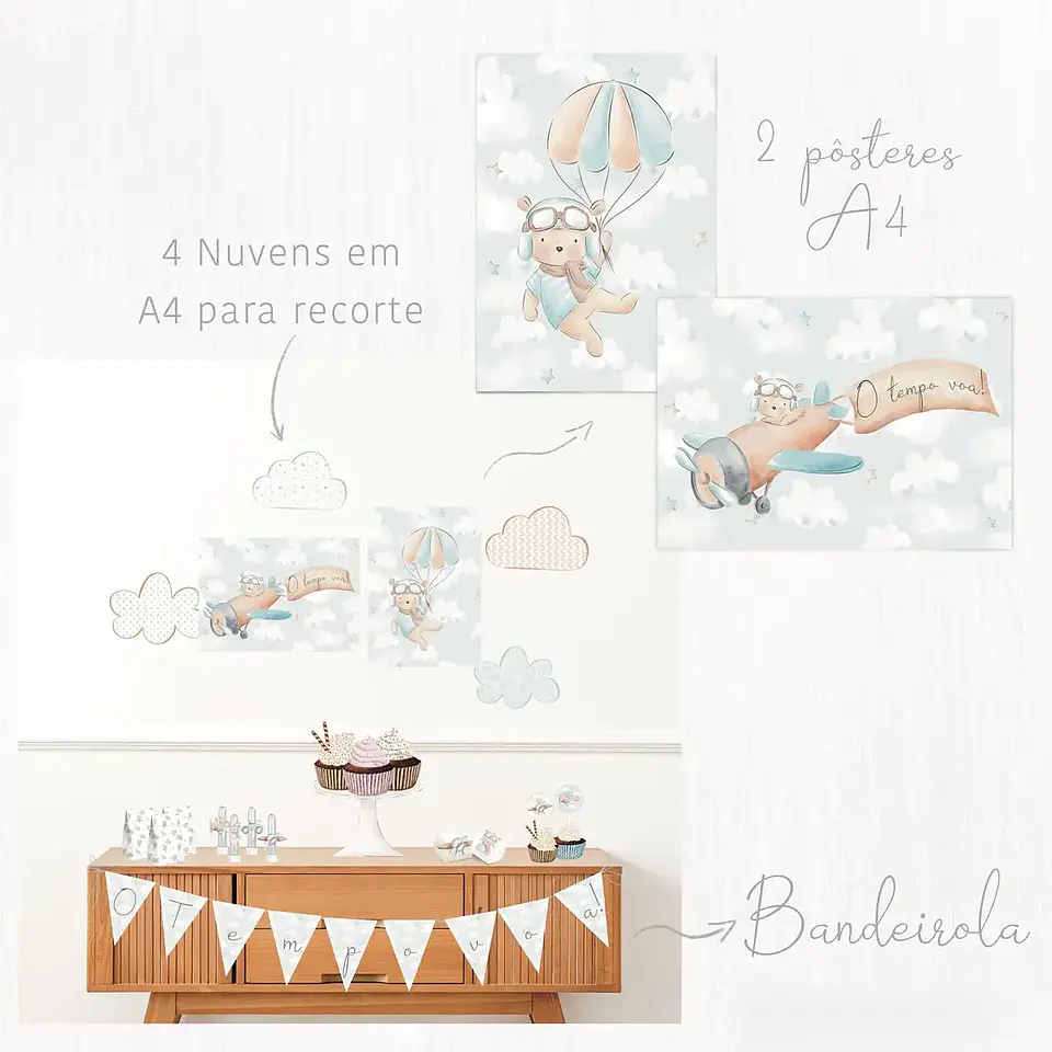 Arquivo de Corte Aviador O Tempo Voa - Lolly Top 4