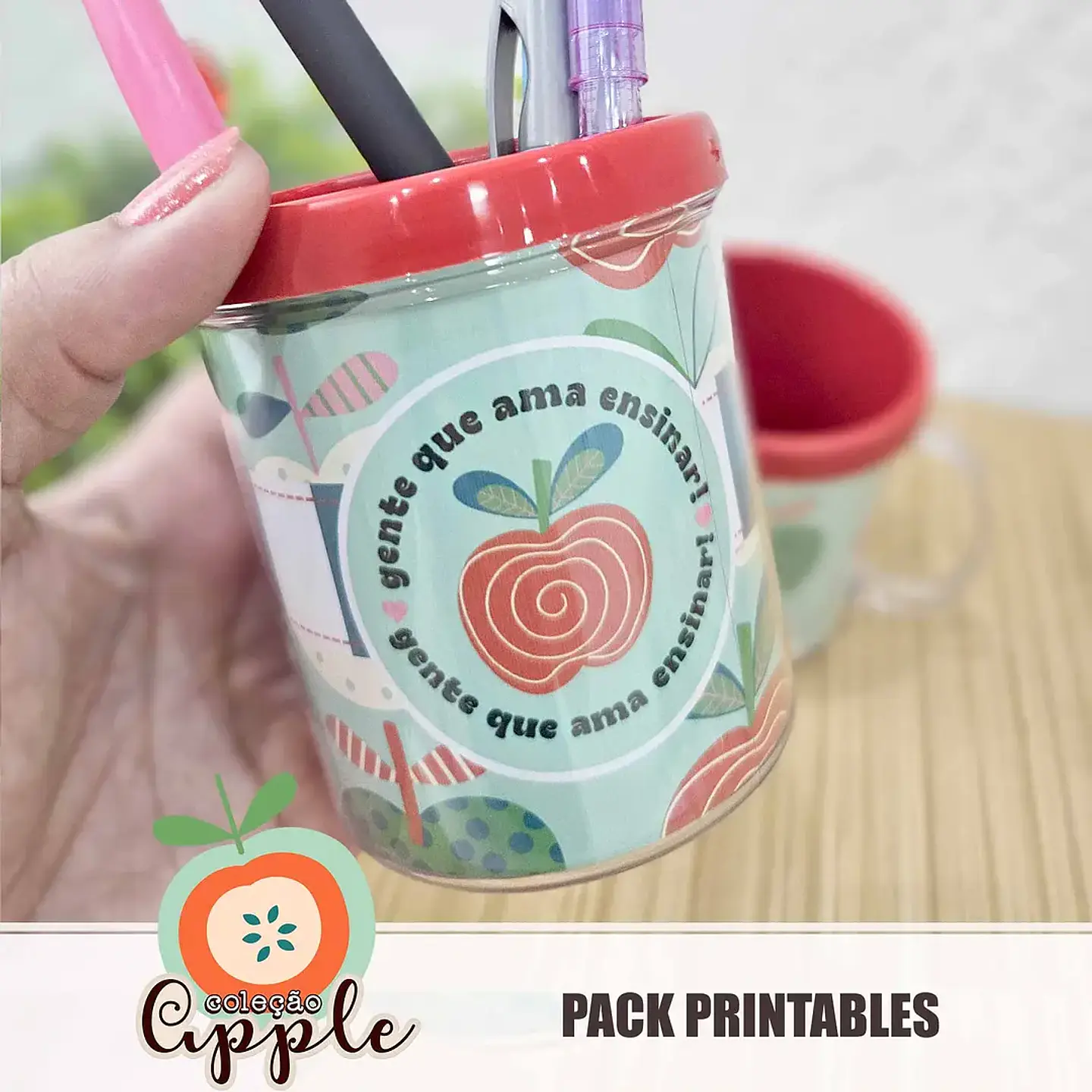 Arquivo Professores Apple Printable Polly - 3