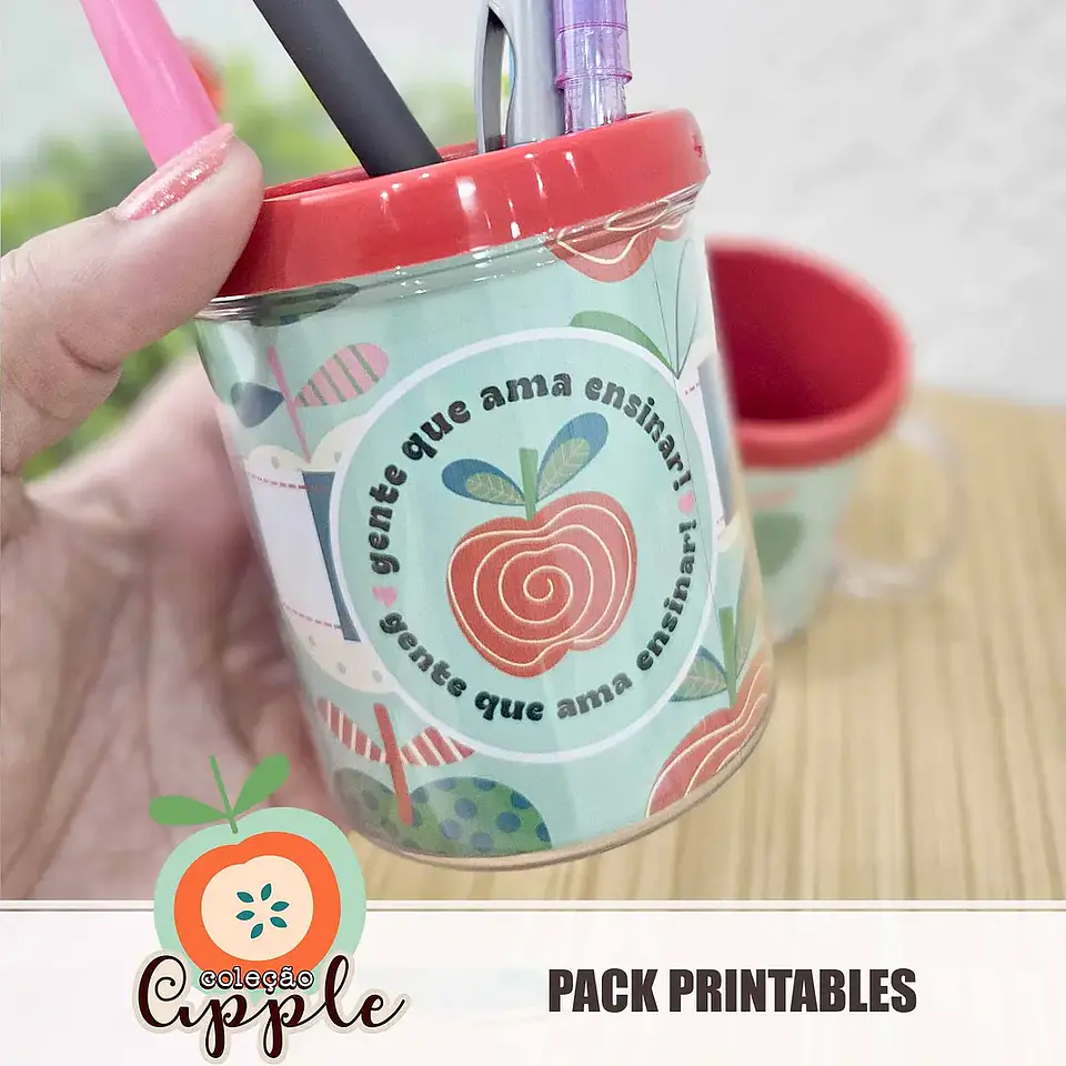 Arquivo Professores Apple Printable Polly - 3