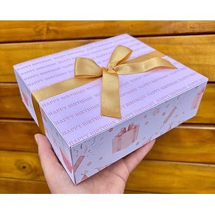 Arquivo Caixa 4 Abas Aniversário Azul e Rosa - Gritti