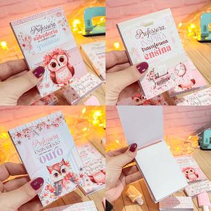 Arquivo Professores Capa para Bloquinho 7x10 cm - Letterinhas