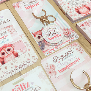 Arquivo Professores Chaveiro com Card - Letterinhas
